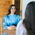 Wavy Satin Blouse