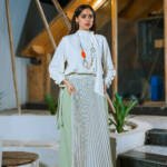 Pistachio Trouser with blisseh Skirt Overlay