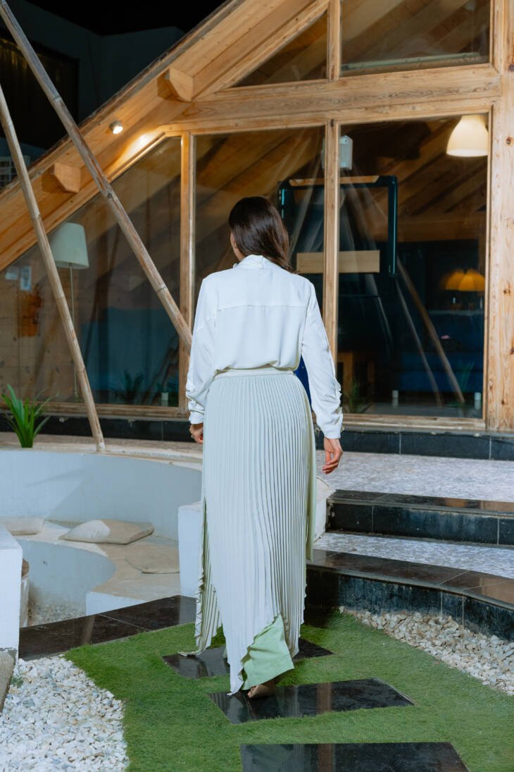 Pistachio Trouser with blisseh Skirt Overlay - Image 2