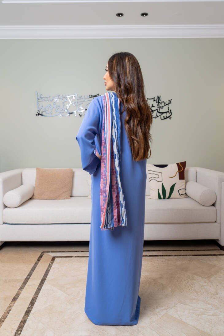 Blouse with Colorful Scarf - Image 5
