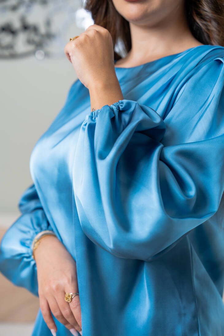 Wavy Satin Blouse - Image 5