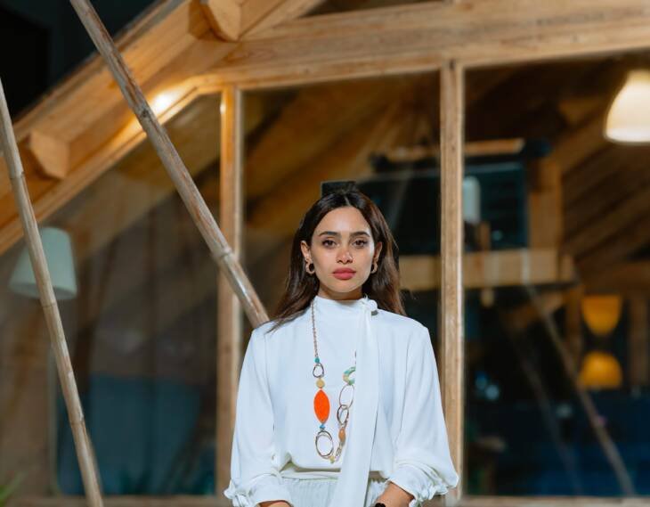 Classic White Crepe Satin Shirt - Image 2