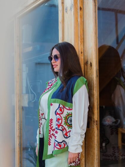 Colourful modern vest