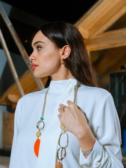 Classic White Crepe Satin Shirt